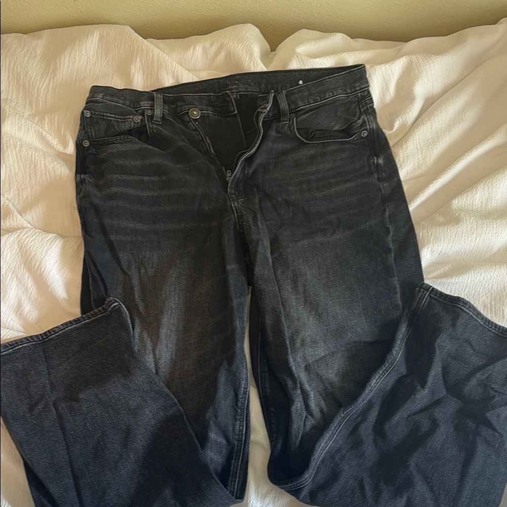 American Eagle straight leg black jeans